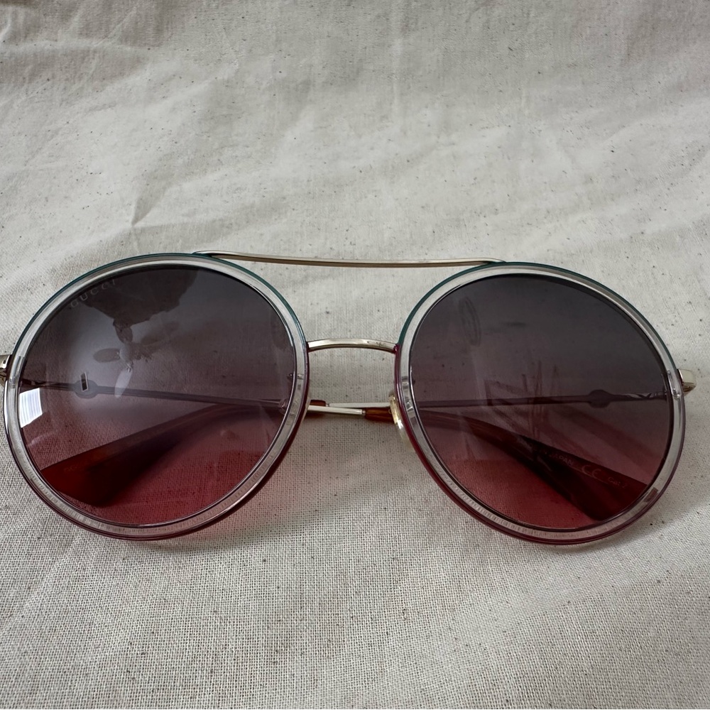 Gucci Women's Sunglasses - Gold, Red and Green